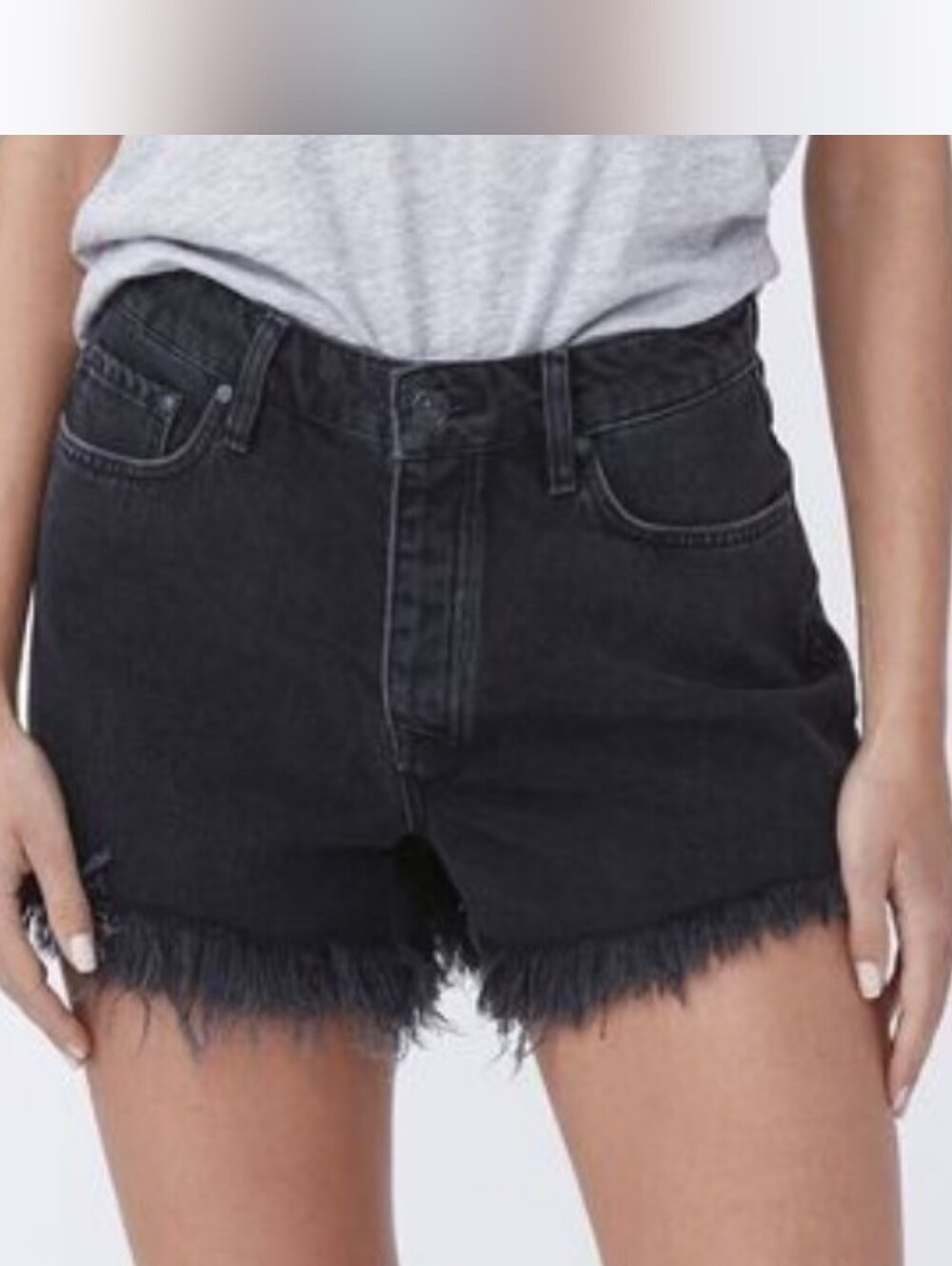 Women's Paige Noella Short Relaxed Cut Off Shorts Black
